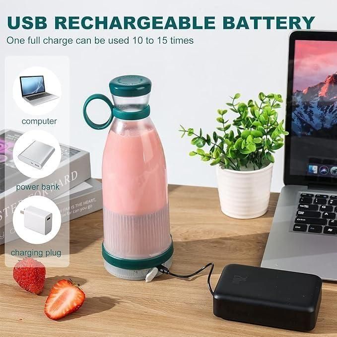 Travel Portable Mini Juice Blender | USB Rechargeable Mixer Juicer for Outdoor, Gym & Home