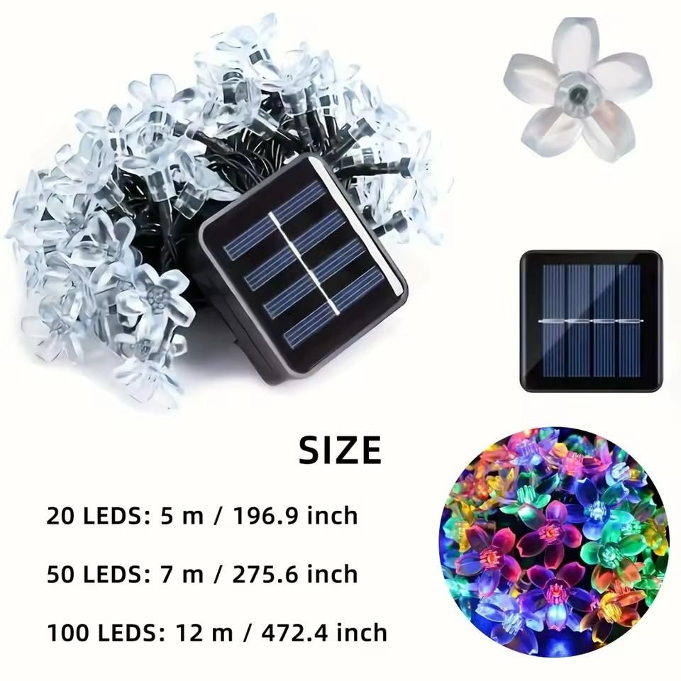 14 LED Silicone Flower String Lights – 3 Meter Multicolor Lotus Fairy Lights, Plug-in Waterproof Decorative Lights for Home, Indoor Outdoor, Diwali & Christmas Decoration