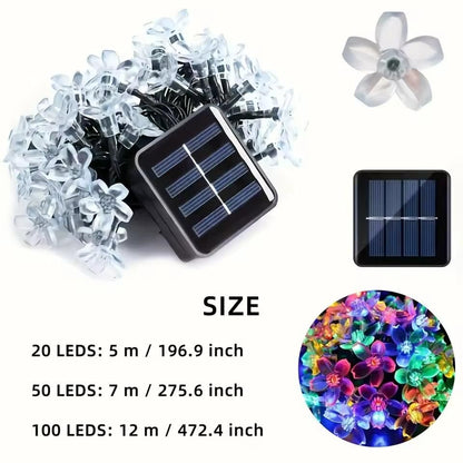 14 LED Silicone Flower String Lights – 3 Meter Multicolor Lotus Fairy Lights, Plug-in Waterproof Decorative Lights for Home, Indoor Outdoor, Diwali & Christmas Decoration
