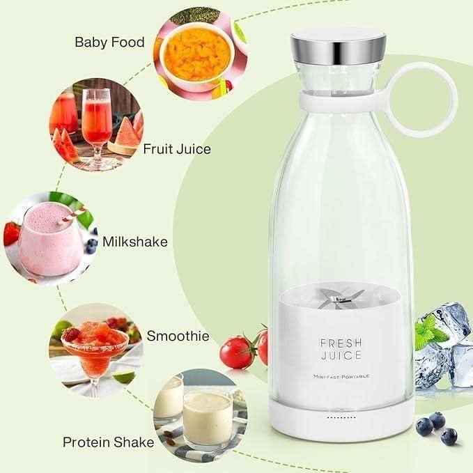 Travel Portable Mini Juice Blender | USB Rechargeable Mixer Juicer for Outdoor, Gym & Home