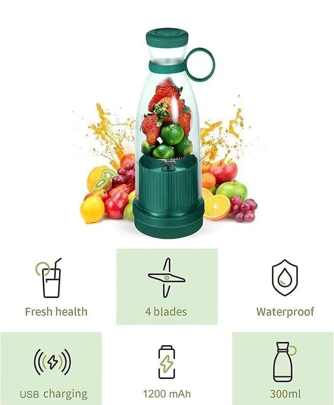 Travel Portable Mini Juice Blender | USB Rechargeable Mixer Juicer for Outdoor, Gym & Home
