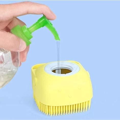 Silicone Soft Cleaning Body Bath Brush with Shampoo Dispenser - Rimikart